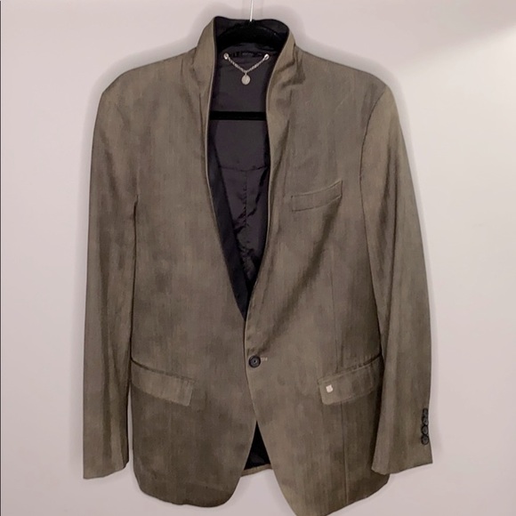 Diesel Herringbone Shawl Collar Tuxedo Jacket - Picture 5 of 8